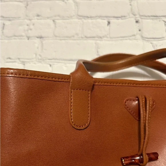 Longchamp Brown Leather Roseau Bag - Bamboo Front Clasp - Picture 14 of 14